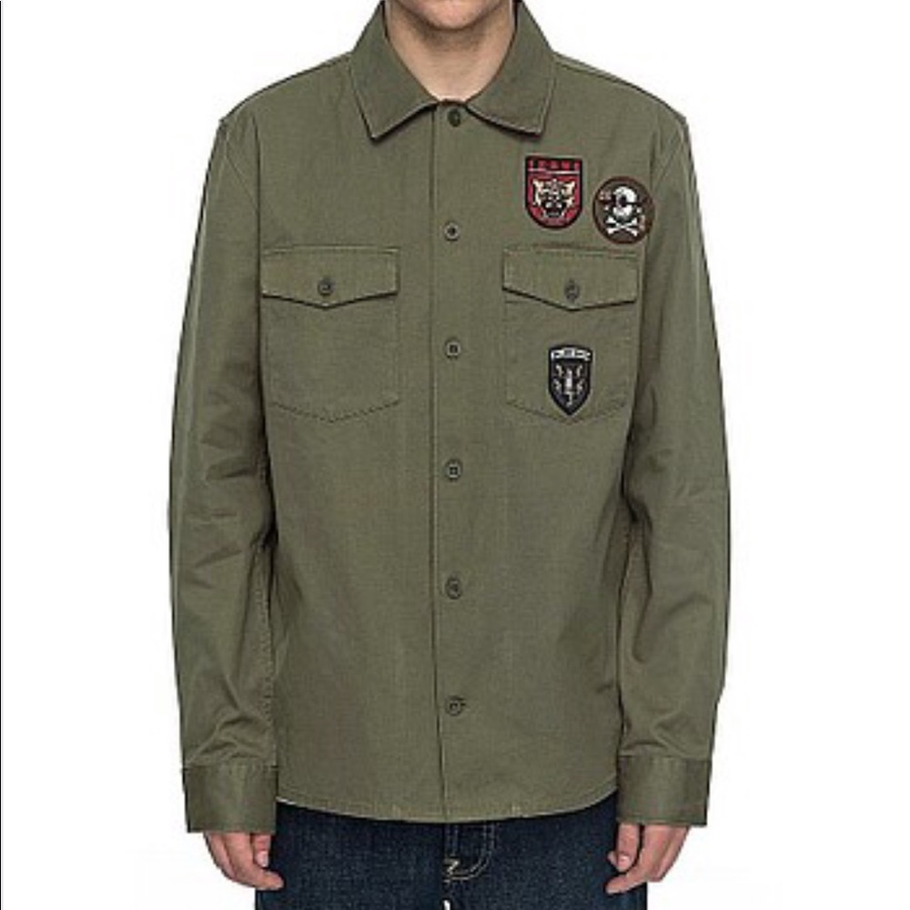 DC Shoes Jedbergh Military Shirt Jacket Medium